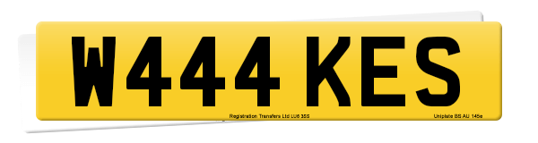 Registration number W444 KES